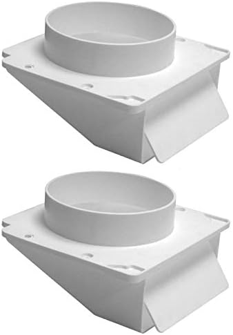 Lambro Industries 143WP Lambro"dustries"dustries Plastic Under Eave Vent, 4In, White, 2-Pack