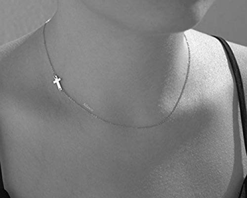 cklace, Tiny Cross Necklace, Sterling 