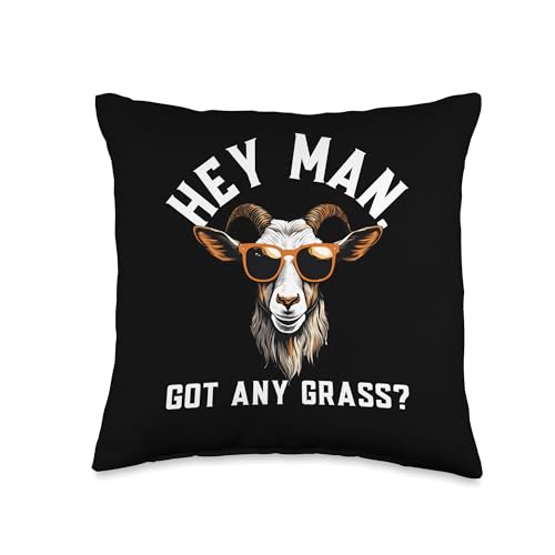 Goat Lover Throw Pillow for Men and Boys