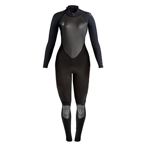 Body Glove Pro3 Women's Full Suit 3/2Mm Black Back Zip Quadra Flex 4 Way Stretch Thermal Lightweight Performance For Surfing, Bodyboarding, Swimming, Snorkeling, And Scuba Diving (3/4) #TOP10