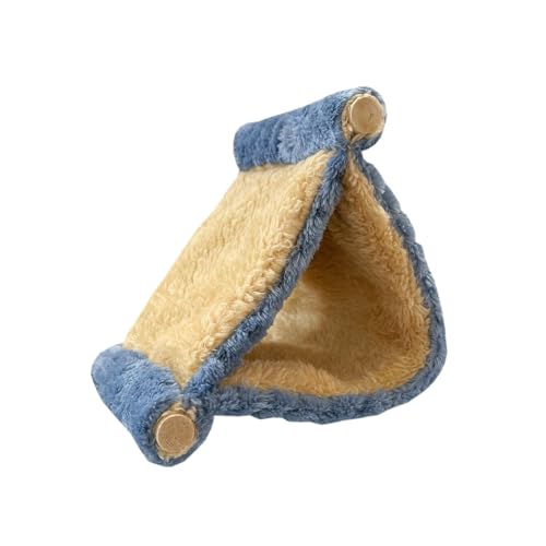 Hrtyvhin Fleece Hängebett für Hamster, Winterunterschlupf mit einfach zu installierendem Haken, sicheres, bequemes Winter Haustierbett für kleine Haustiere