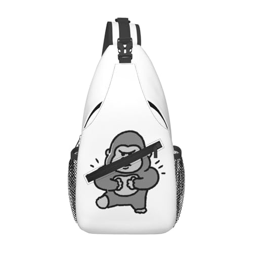 ウエストバッグ ゴリラ 可愛い ボディバッグ ウエストポーチ ヒップバッグ 軽量 Waist Bag ランニングバッグ 多ポケット 大容量 耐摩擦 バイク アウトドア 釣り ハイキング 旅行 登山 仕事 作業用 腰ポーチ 人気 男女兼用