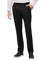 Van Heusen Men's Wool Nailhead Suit Pant Suit Pant, Black, 100 REG