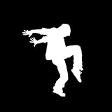 SUIFENG Autocollant de Voiture 11.1X13.3 Intéressant Break Dance Decor Voiture Autocollant Vinyle Silhouette Extrême Mouvement Décalcomanies