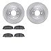 Dynamic Friction Company Front Brake Rotors with 5000 Advanced Brake Pads 6502-59183