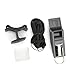 Sports Whistle, Basketball Sports Training Referee Whistle Camping Emergency Lifesaving Whistles (Black Silver) Whistle