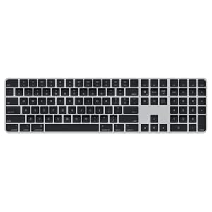Apple Teclado mágico con Touch ID y teclado numérico: inalámbrico, Bluetooth, recargable. Funciona con computadoras Mac con Apple Silicon; inglés de EE. UU., teclas negras