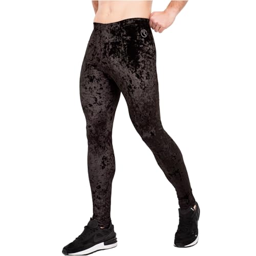 Kapow Meggings Velvet Material Mens Leggings
