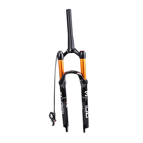Amagogo Bike Fork Mountain Bicycle Remote Lockout Forks Shock Absorbing 1 1/8