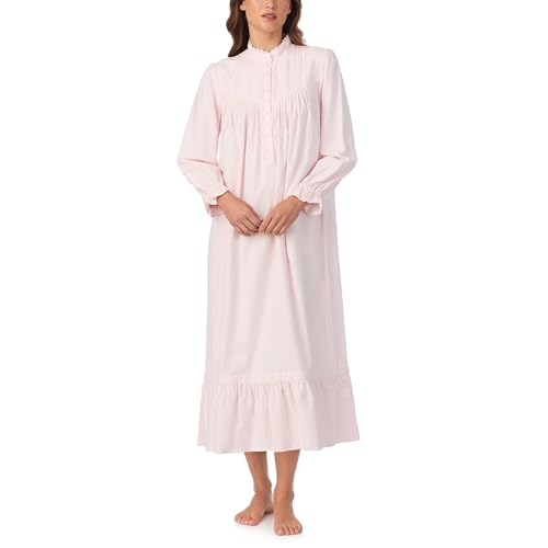Eileen West 100% Cotton Mockneck Long Sleeve 50' Nightgowns for Women
