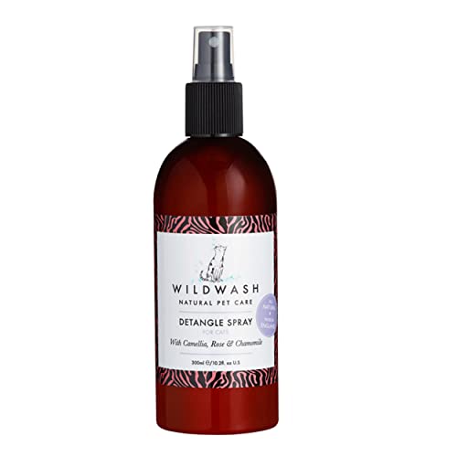 WildWash Detangle Spray for Cats - Cat Detangler Spray for Knot-Free Fur Safe for Sensitive Skin No Harsh Chemicals Made with Natural Ingredients