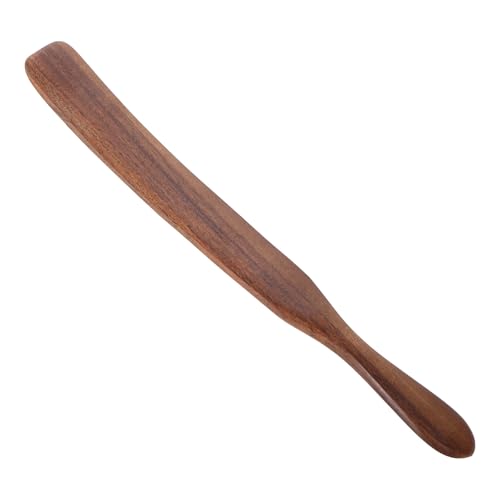 TOGEVAL Espátula de Cocina de Madera Mango Largo 28 CM Utensilio Multifuncional Resistente al Calor para Uso Diario Hogar y Restaurantes