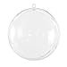 Clear Plastic Acrylic Bath Bomb Mold Shells Molding Balls Kit (100mm, 12 Pack)