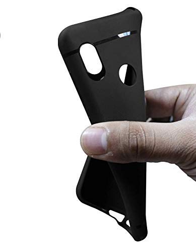 Image of Silicone Rubber Back Cover for Vivo V2037 / Vivo Y20G - Black