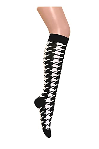 Image of Triple M Plus Elite Quality Soft Cotton Knee High Argyle /Houndstooth /plain Socks (regular size)