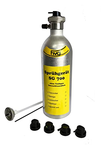 Wiederbefüllbare Druckluft Spraydose / Sprühdose 500 ml mit Sprühkopfgarnitur