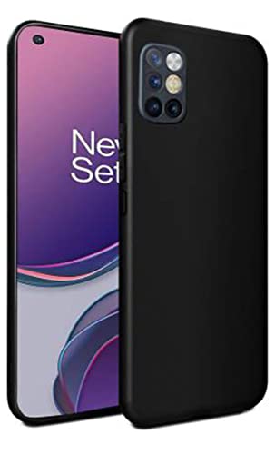 Image of Mobile Back Cover Case for Oneplus 8T| Oneplus 8T 5G (Silicone Case|CameraProtection|Black SC1510)