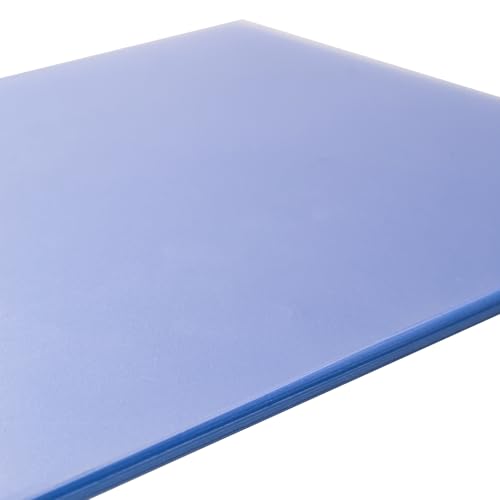 Image of A4 PVC Flexible Plastic Sheets, 10Pcs 0.3mm Thick A4 Size, Transparent DIY Crafts Film (Semi Transparent)