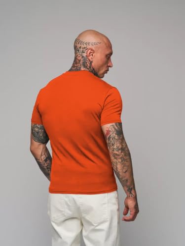 Image of LEOTUDE Mens Polycotton Boxy Regular Fit Printed Half Sleeve Round Neck Combo Dailywear & Gym Tshirts for Man (Colour: Multicolor)