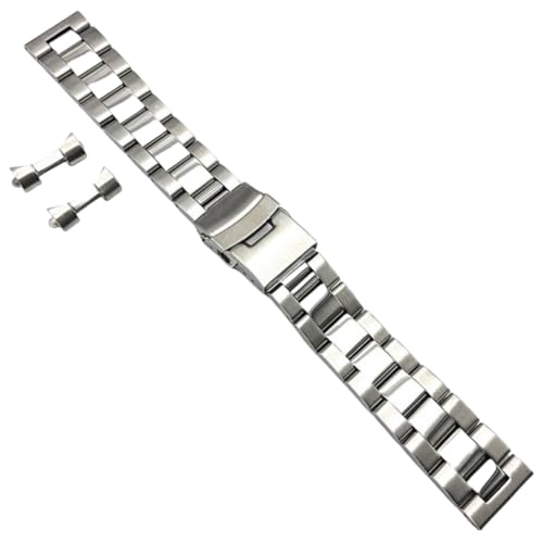 Bracelet montre acier brossé pour Seiko SKX007, maillons 3 perles robustes et élégants