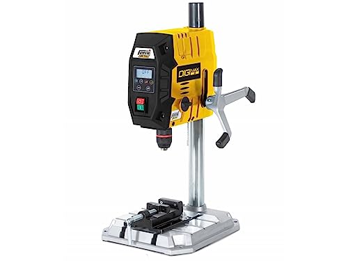 FEMI JOB LINE FM-DIGIMAX13 - Perceuse à Colonne Digitale 13mm - Moteur 720W - Vitesse Électronique 220-2550tr/min - Laser Classe 2 - Table 340x300mm - Étau Inclus