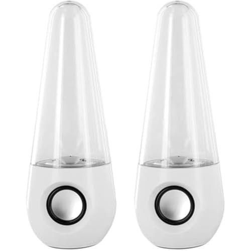 LuChangGongLu Enceinte audio fontaine d'eau dansante avec lumières LED, alimentation USB,...