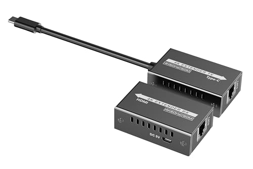 Extensor USB-C a HDMI 4K a 120Hz por cable Cat6 de hasta 4K UHD