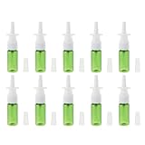 UKCOCO Nasensprayflasche 15ml 10 Stück Nachfüllbar mit Pumpzerstäuber für Büro und Garten...