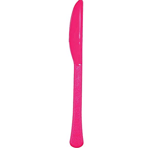 Amscan Plastic Knives Party Supplies, Full Size, Magenta
