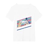 Old Gamers Never Die Gamer Dad Retro PC Console Emulation T-Shirt, Women's Plus, White, 6X