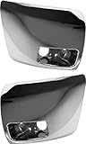 Garage-Pro Bumper End SET Compatible with Chevrolet Silverado 1500 2007-2013 Front, Driver and Passenger Side, Chrome, Plastic