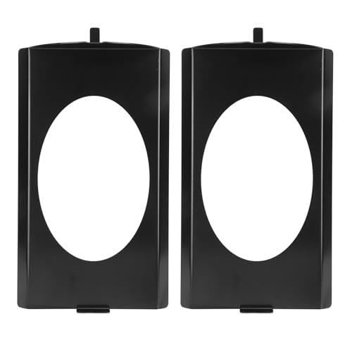 1 Pair Rear Seat Speaker Brackets - 6 X 9 Inch Cab Corner Steel Brackets Compatible with C10 1973 to 1987 Black Ideal Pickup Truck Audio Upgrades