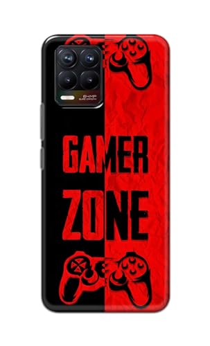 Image of Printed Hard Back Cover Case for Realme 8 4G | Realme 8 Pro 4G Back Cover (Gamer Zone) -1111