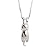 S.Leaf Sterling Silver Cat Necklace Cat Pendant Necklace for Women