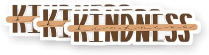 Kindness Lettering Vinyl Stickers 3 Pack 3 Inch image 5