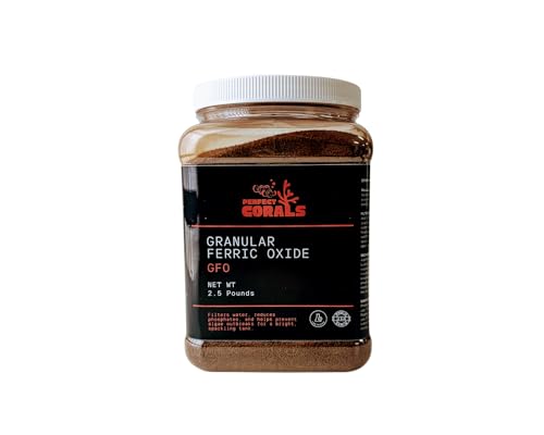 Granular Ferric Oxide (GFO) Bayoxide E33-2.25 lbs - 1 021 g - Saltwater & Freshwater Aquarium Filtration Media for Phosphate Removal