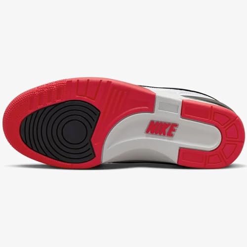 Nike Air Alpha Force 88 Men's Shoes (DZ4627-100, White/Black/Neutral Grey/University Red) Size 3.54