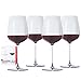 Spiegelau Willsberger Bordeaux Wine Glasses, Set of 4, European-Made Lead-Free Crystal, Classic Stemmed, Dishwasher Safe, Professional Quality Red Wine Glass Gift Set, 22.4 oz