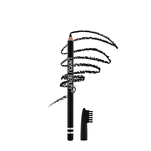 Image of Lakyou Beauty Eyebrow Pencil | Black | Waterproof & Smudge-Proof Brow Definer | Precision Tip for Natural-Looking Defined Brows | Long-Lasting Makeup Wear | 1.5g