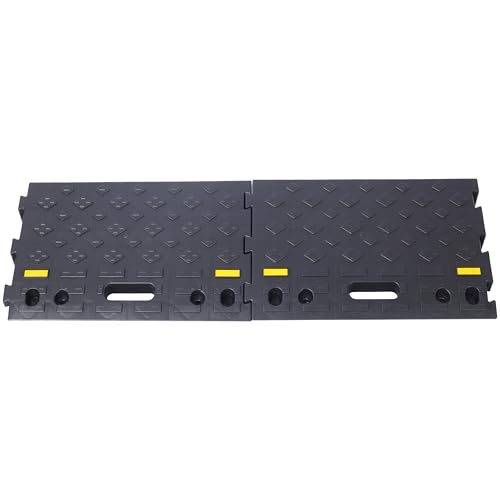 Rampa portátil para bordillos 2 piezas 4 pulgadas negro miniatura 2