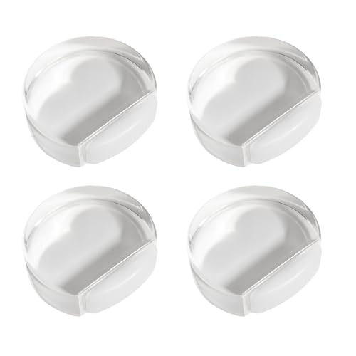 4PCS Türstopper Selbstklebend Boden Transparent Türstopper Boden Kleben D-Form Hochwertiger Tür Stopper Boden Kleben für Hartböden Möbel- & Wandschutz Einfache Installation ohne Bohren für Wohnung