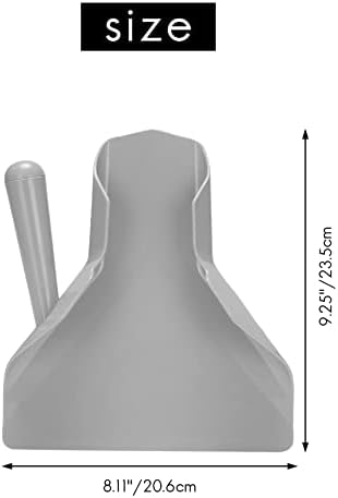 Wobekuy Plastic Chip Scoop Fries Shovel Chip Packaging Shovel Funnel Popcorn Fast Food Handle