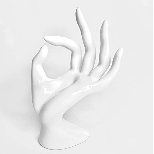 Jewelry Display Holder Bracelet Ring Watch Stand Support Holder Stand (White)