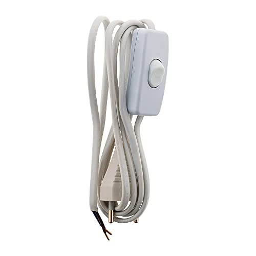 Zenitech-Cordon avec Interrupteur pour luminaire 1,5m Blanc - Zenitech
