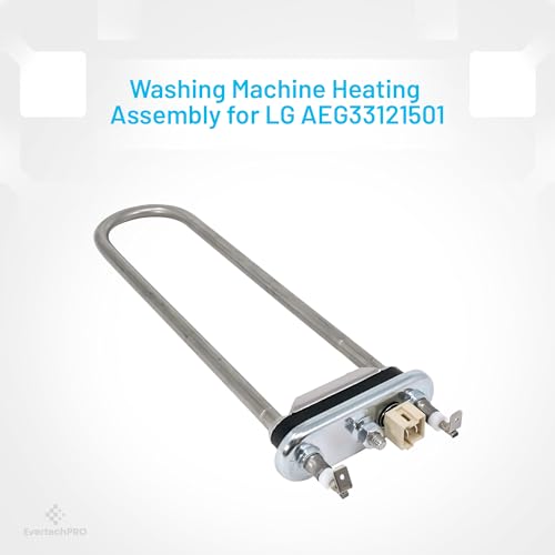 EvertechPRO AEG33121501 Heater Assembly Replacement for LG Washer 1377871 5301FR1158J AEG33121514 AEG33121528