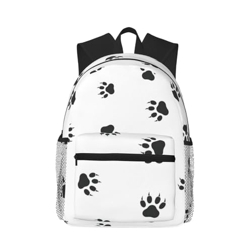Sac à dos de voyage classique et imperméable avec motifs pattes d'ours