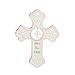 DEMDACO Bless This Child Soft Pink 7 x 5 Porcelain Ceramic Hanging Wall Cross