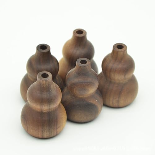 Difusores de aceite esencial de madera con forma de calabaza 2 piezas miniatura 3
