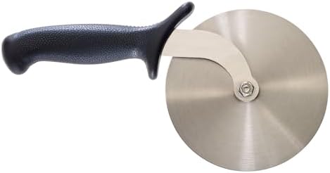 Mercer Culinary Millennia Pizza Cutter with Black Handle, 5 Inch Wheel, Stainless Steel