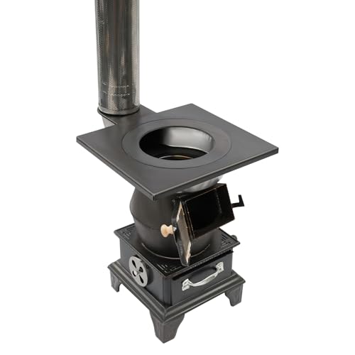 WFIETN - Holzofen aus Gusseisen, Tragbarer Terrassenofen...